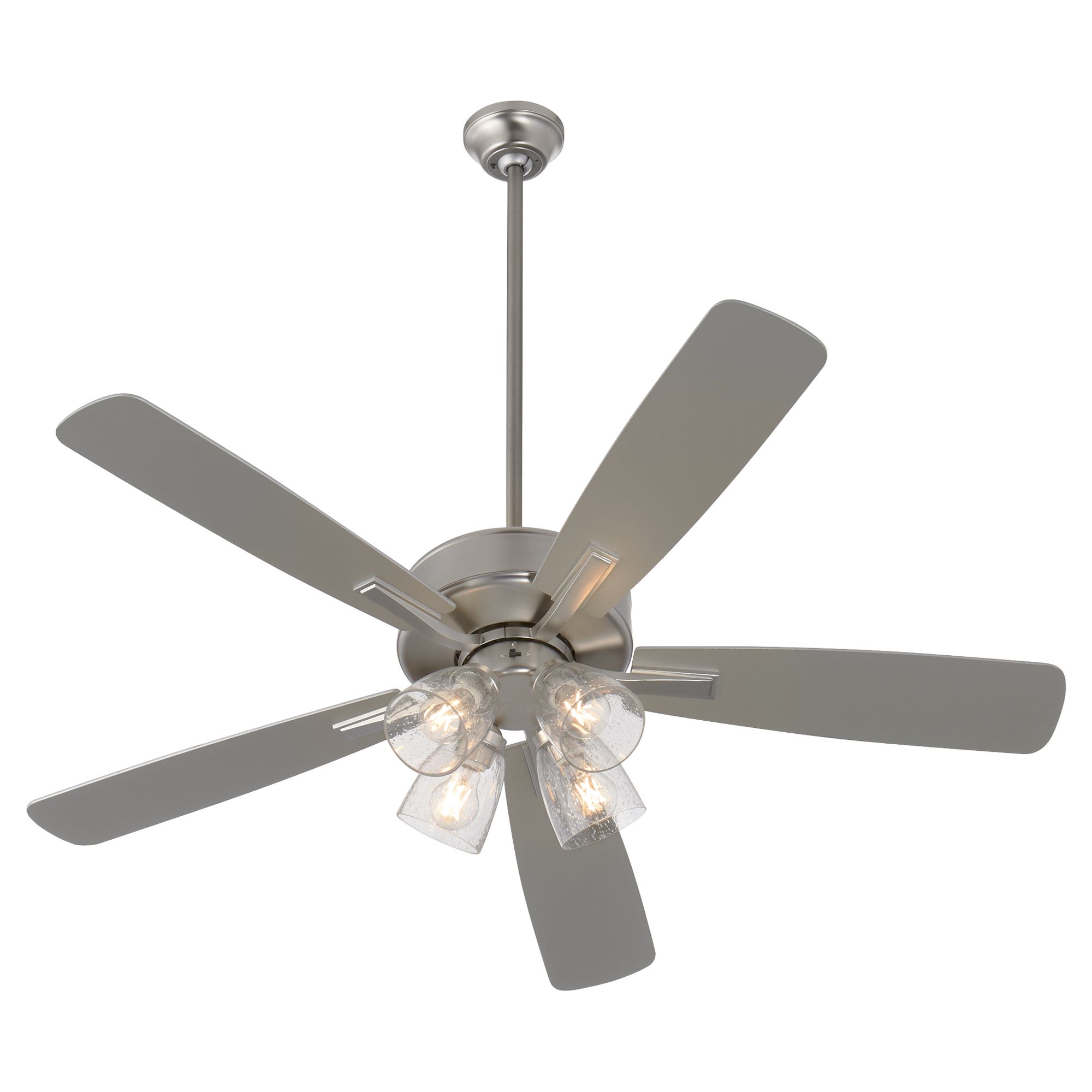 Image 2 Quorum International Ovation 4 Light Satin Nickel Ceiling Fan more views