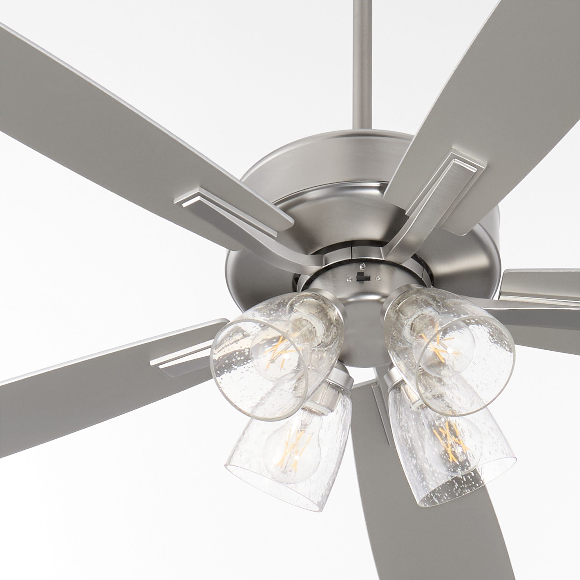 Image 3 Quorum International Ovation 4 Light Satin Nickel Ceiling Fan more views
