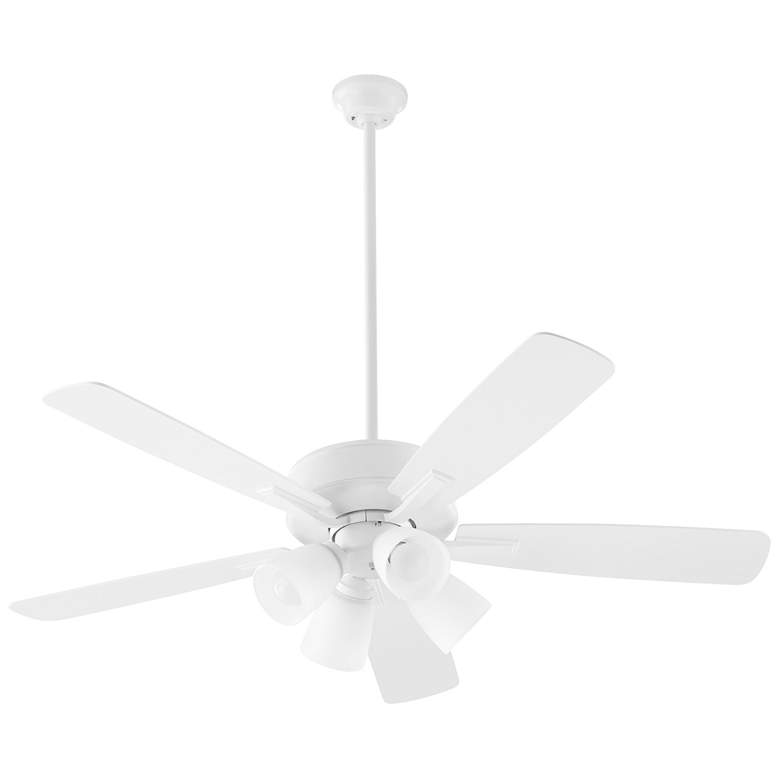 Image 1 Quorum International Ovation 4 Light Studio White Ceiling Fan