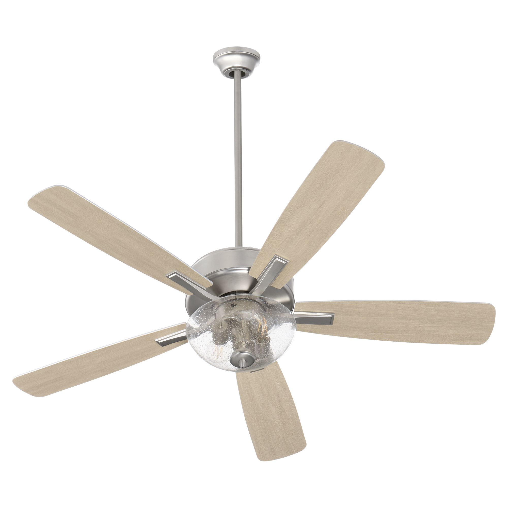 Image 4 Quorum International Ovation 52" Clear Seeded Bowl Satin Nickel Ceilin more views