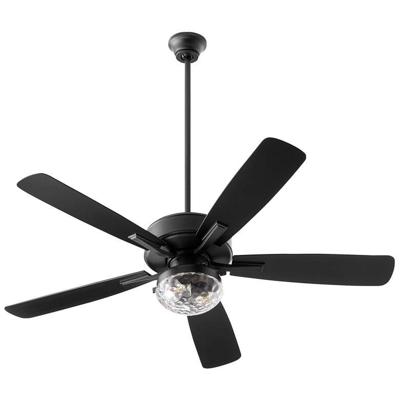 Image 1 Quorum International Ovation 52" Matte Black Wet Uni-Pk Fan