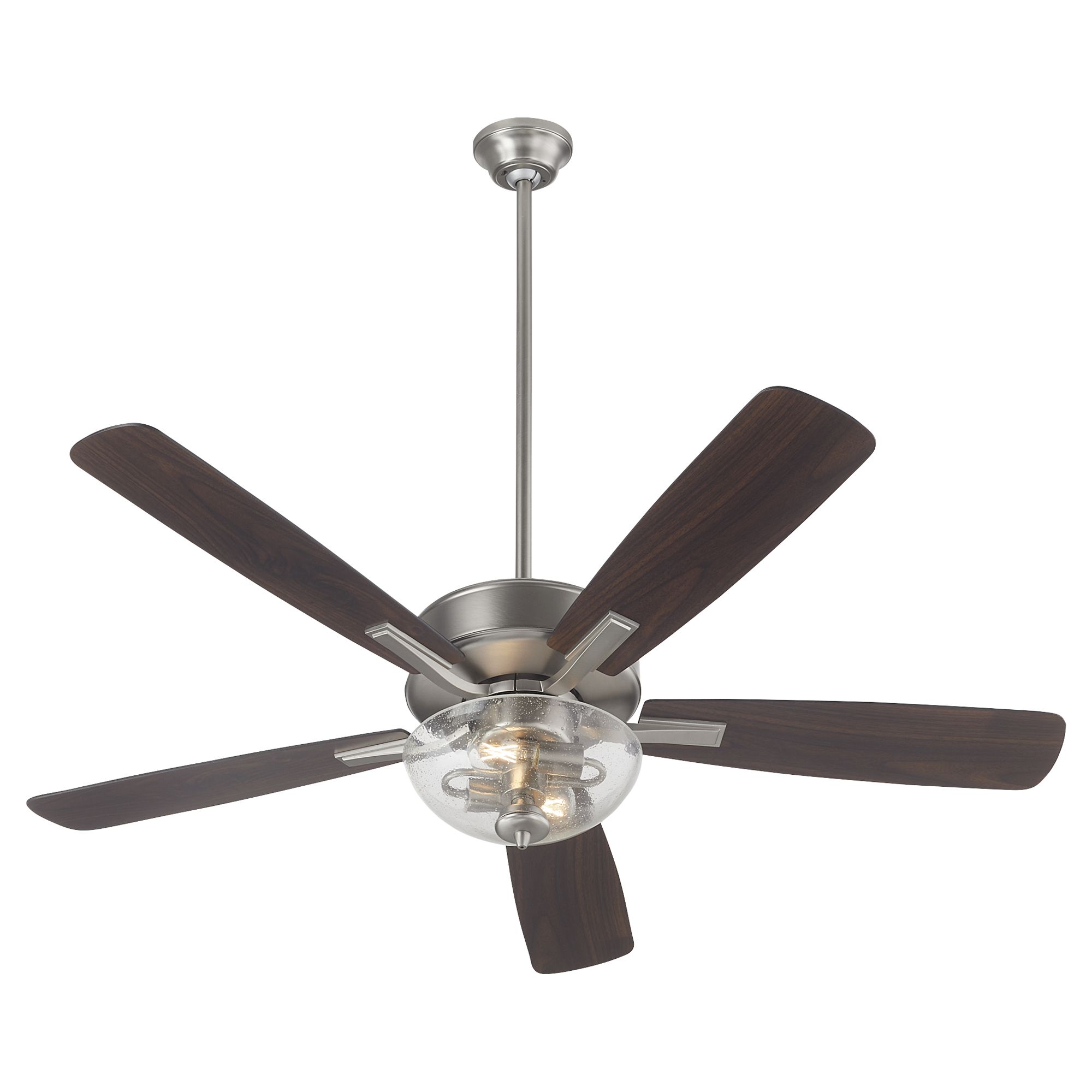 Image 3 Quorum International Ovation 52" Satin Nickel w Walnut Blades Ceiling  more views