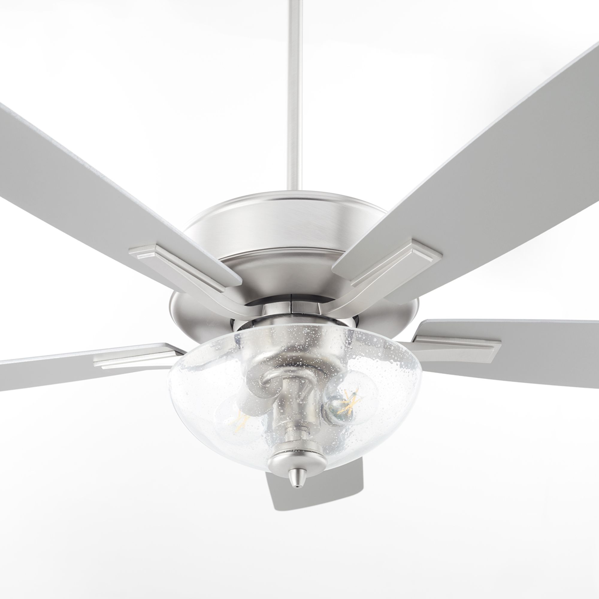 Image 4 Quorum International Ovation 52" Satin Nickel w Walnut Blades Ceiling  more views