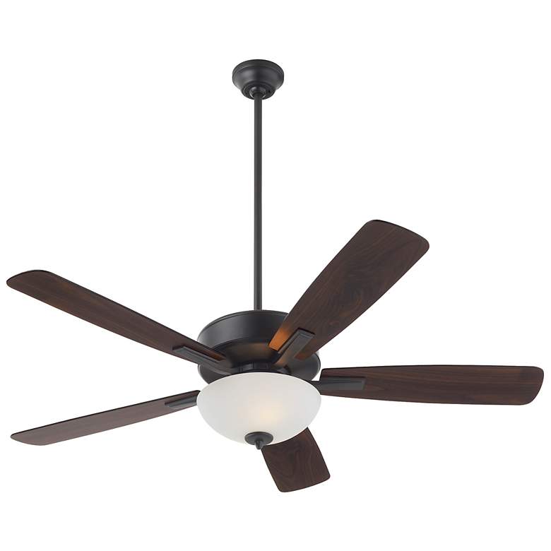 Image 2 Quorum International Ovation 52" Satin Opal Bowl Matte Black Ceiling F more views