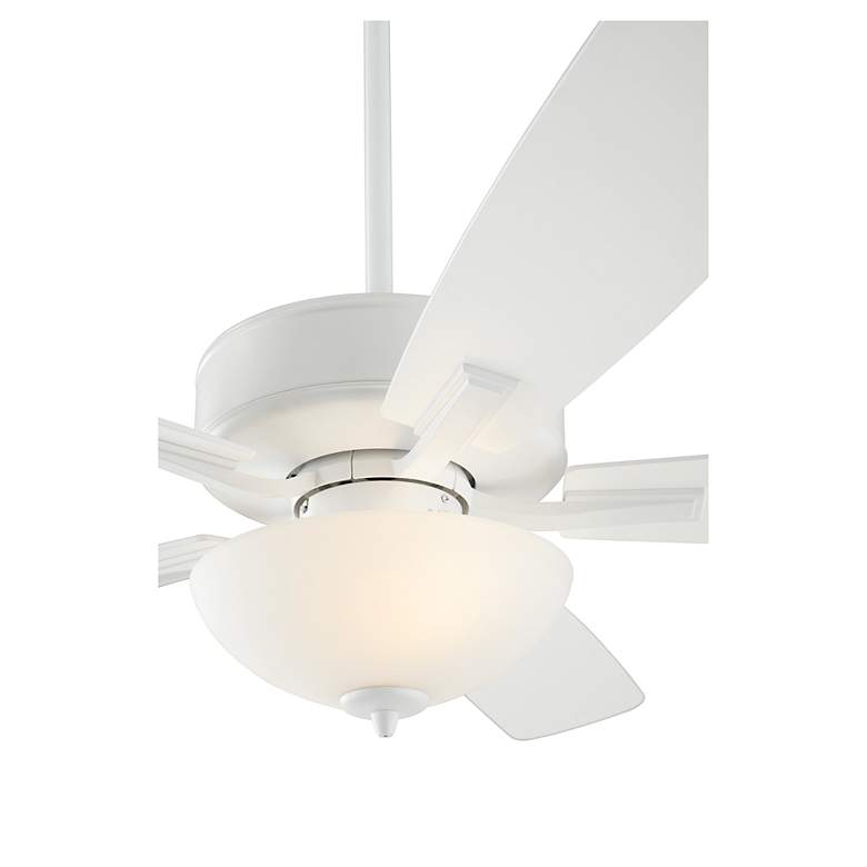 Image 2 Quorum International Ovation 52" Satin Opal Bowl Studio White Ceiling more views