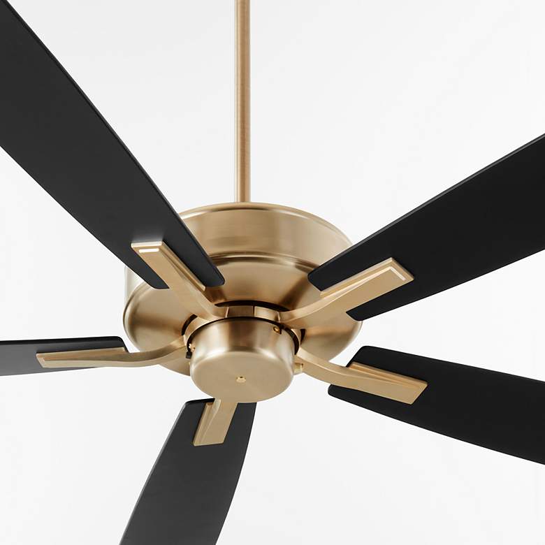 Image 2 Quorum International Ovation 60" 5 Blade Aged Brass Ceiling Fan more views