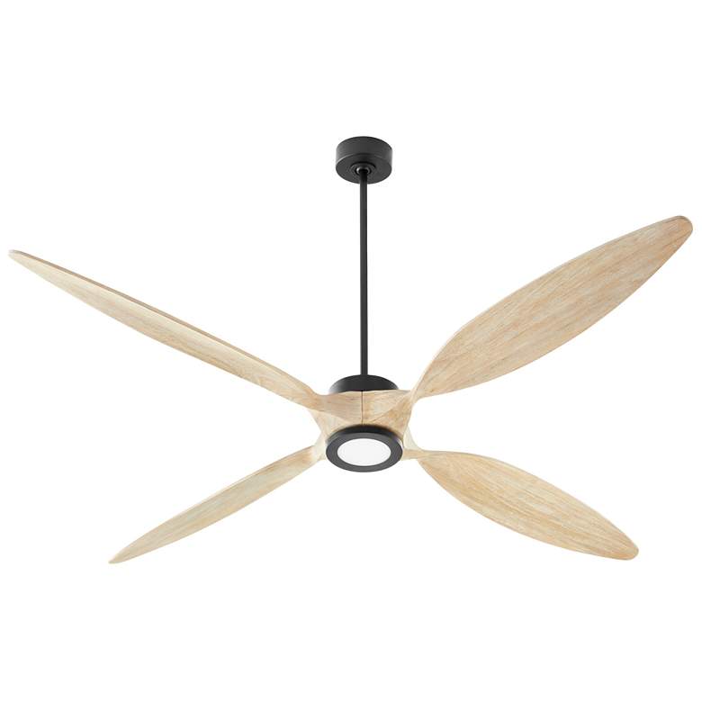 Image 1 Quorum International Papillon 80" Matte Black Wifi Ceiling Fan
