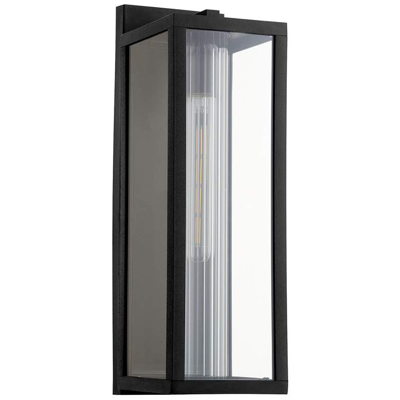 Image 1 Quorum International Parks Textured Black LG Lantern