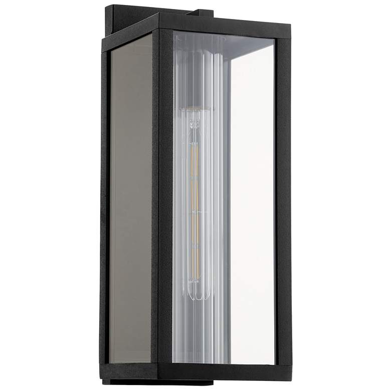 Image 1 Quorum International Parks Textured Black Med Lantern
