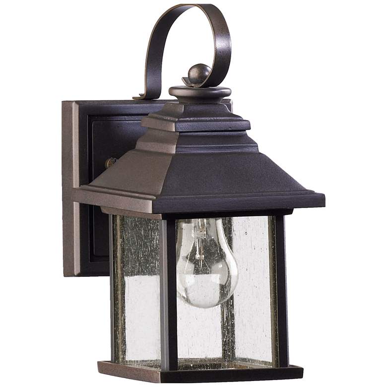 Image 1 Quorum International Pearson 5" Oiled Bronze Wall Lantern