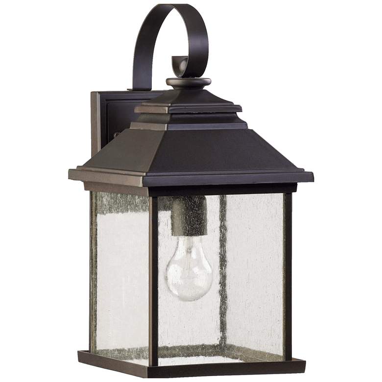 Image 1 Quorum International Pearson 9" Oiled Bronze Wall Lantern