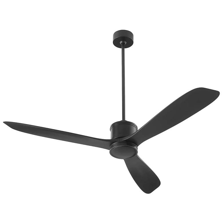Image 1 Quorum International Portland 58" Matte Black Wet Fan