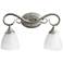 Quorum International Powell 2LT Classic Nickel Vanity Light