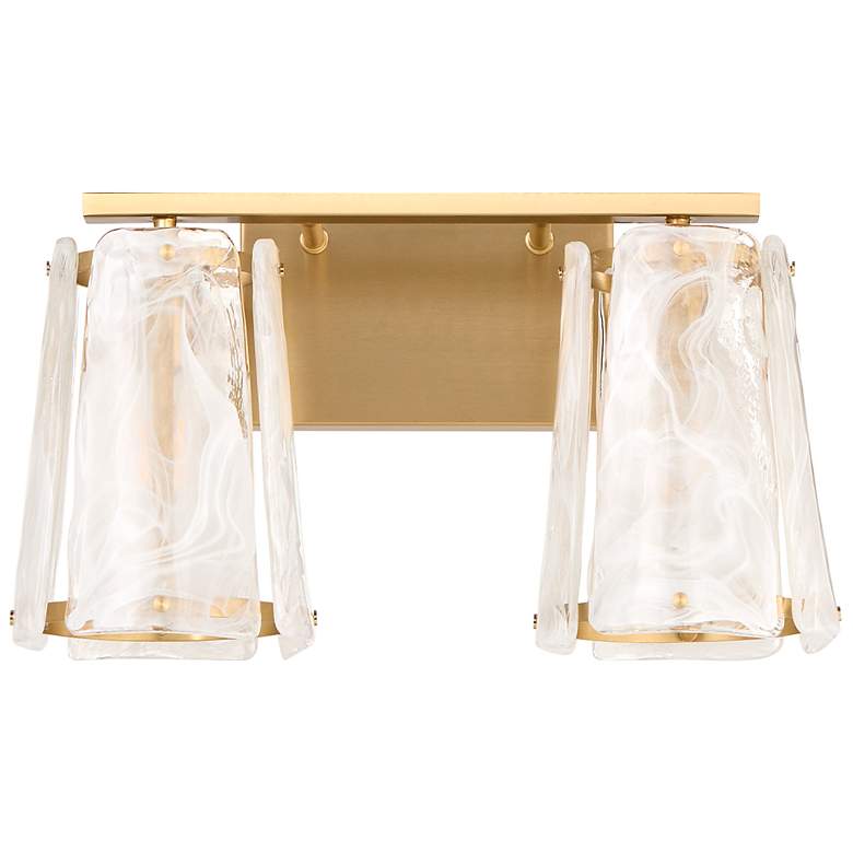 Image 1 Quorum International Prestige 2LT Aged Brass Vanity Light