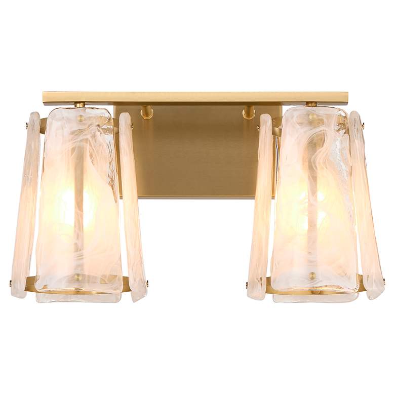 Image 2 Quorum International Prestige 2LT Aged Brass Vanity Light more views