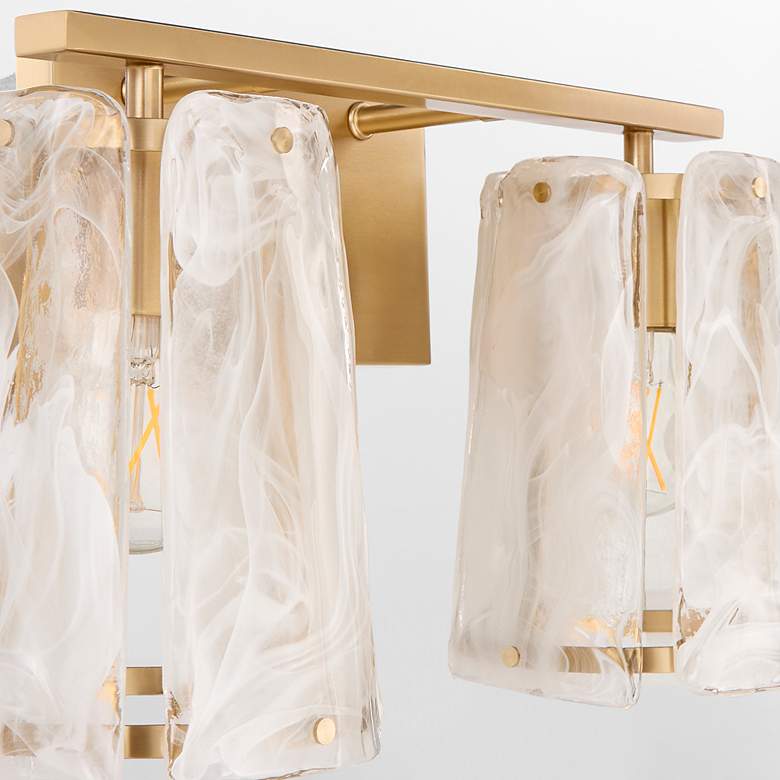 Image 4 Quorum International Prestige 2LT Aged Brass Vanity Light more views