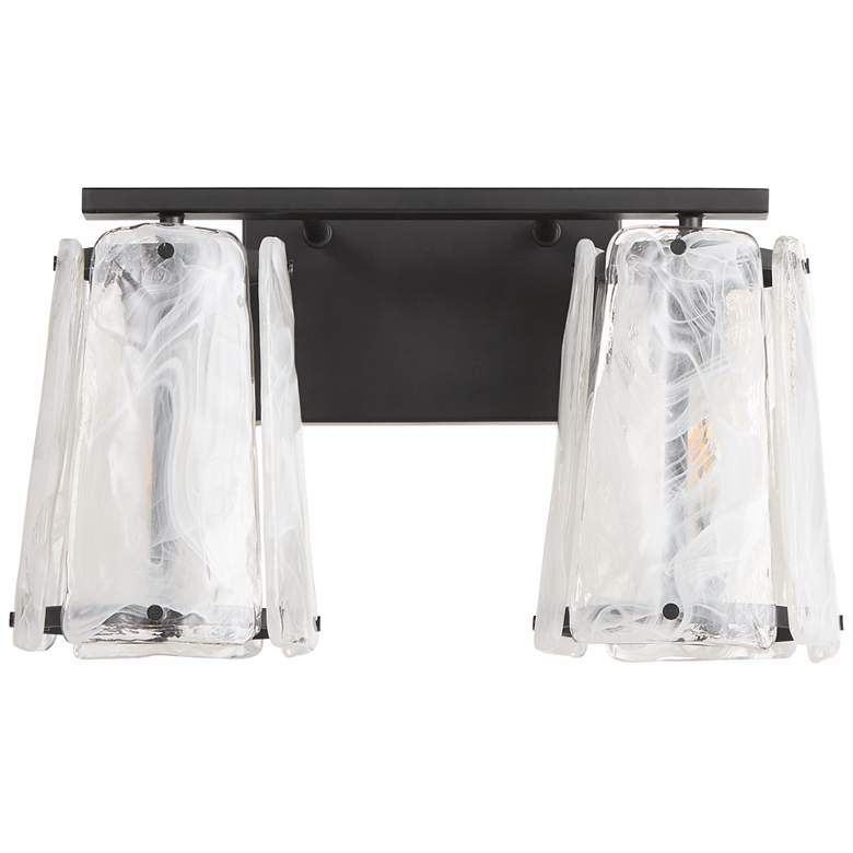 Image 1 Quorum International Prestige 2LT Matte Black Vanity Light