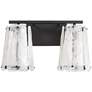 Quorum International Prestige 2LT Matte Black Vanity Light