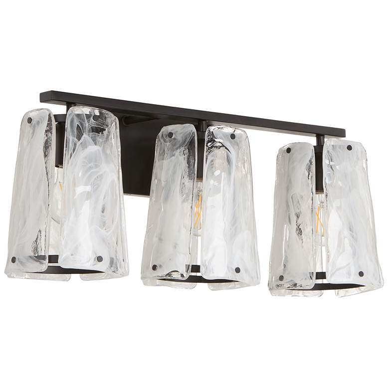 Image 1 Quorum International Prestige 3LT Matte Black Vanity Light