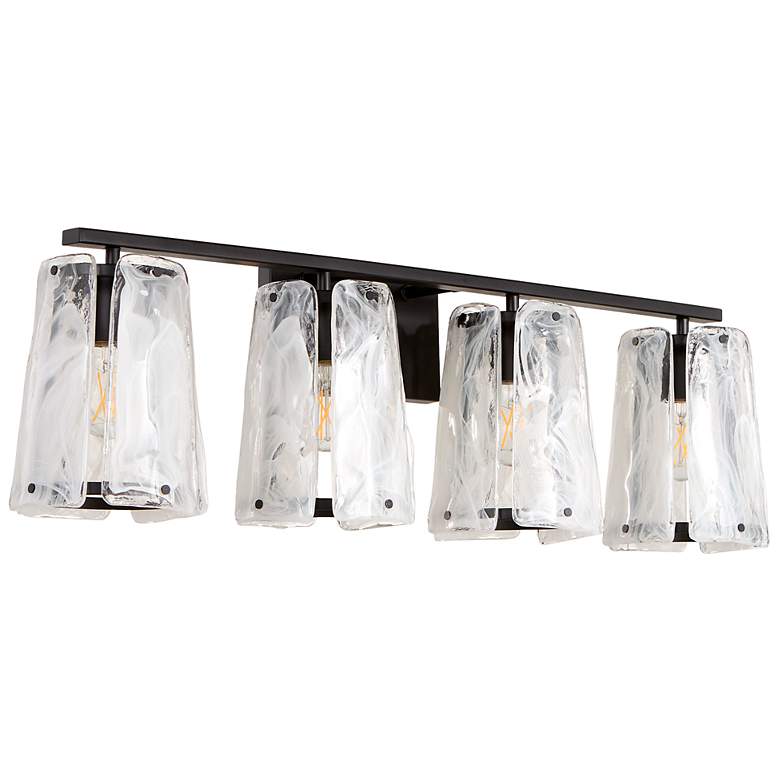Image 1 Quorum International Prestige 4LT Matte Black Vanity Light