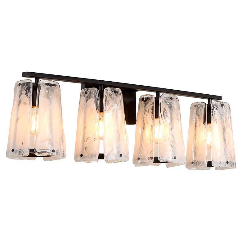 Image 2 Quorum International Prestige 4LT Matte Black Vanity Light more views