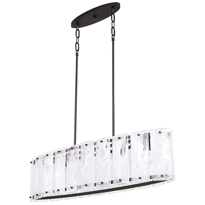 Image 1 Quorum International Prestige 6LT Black Linear Pendant