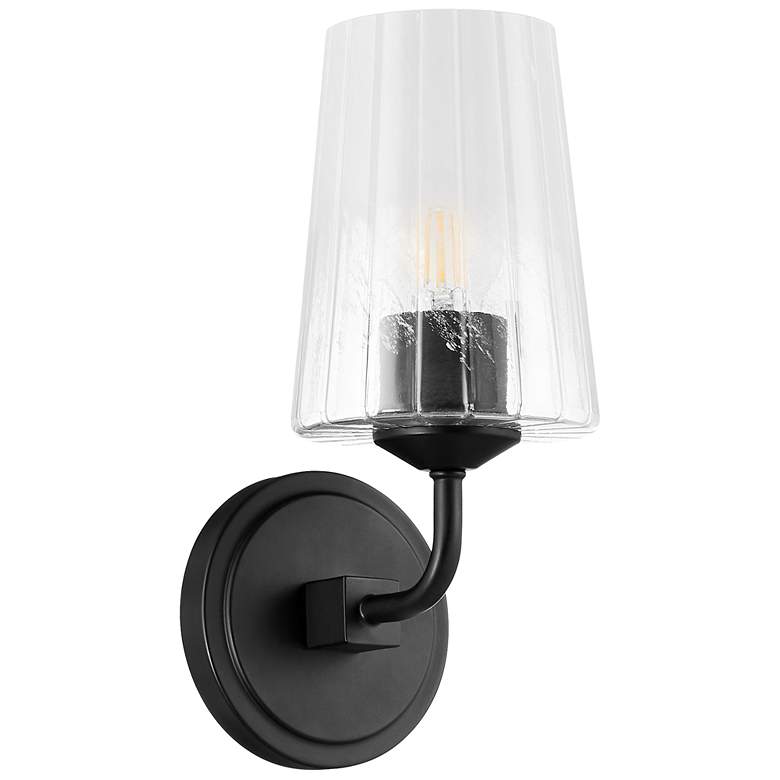 Image 1 Quorum International Providence 1LT Matte Black Wall Mount