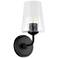 Quorum International Providence 1LT Matte Black Wall Mount