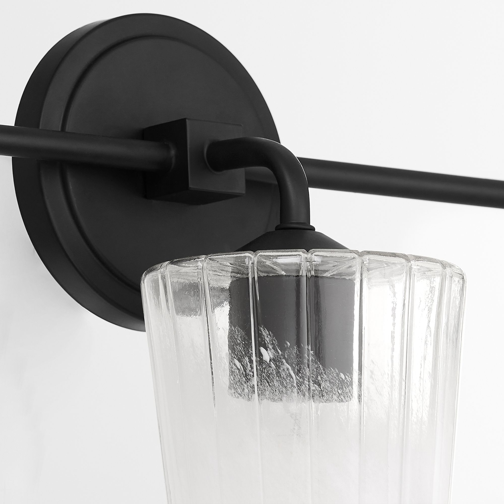 Image 4 Quorum International Providence 3LT Matte Black Vanity Light more views