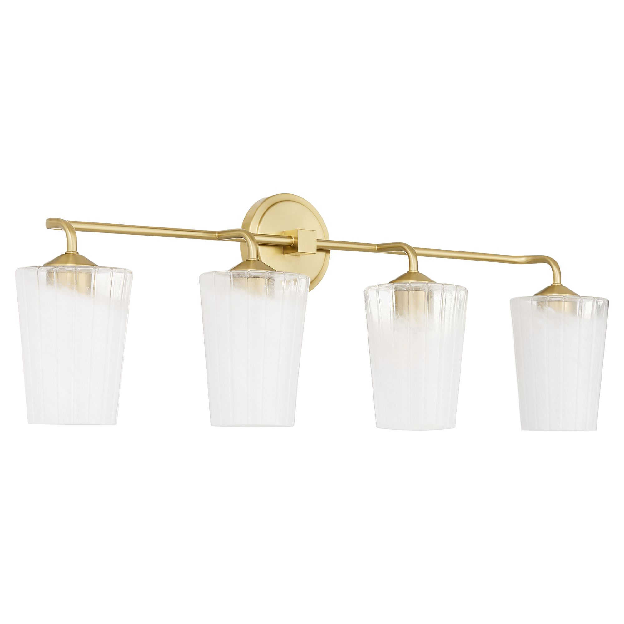 Image 2 Quorum International Providence 4LT Aged Brass Vanity Light more views
