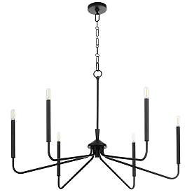 Image1 of Quorum International Providence 6LT Matte Black Chandelier