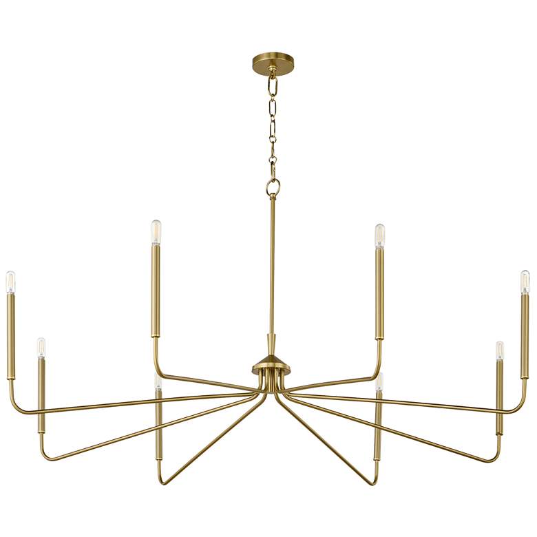 Image 1 Quorum International Providence 8LT Aged Brass Chandelier