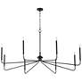 Quorum International Providence 8LT Matte Black Chandelier