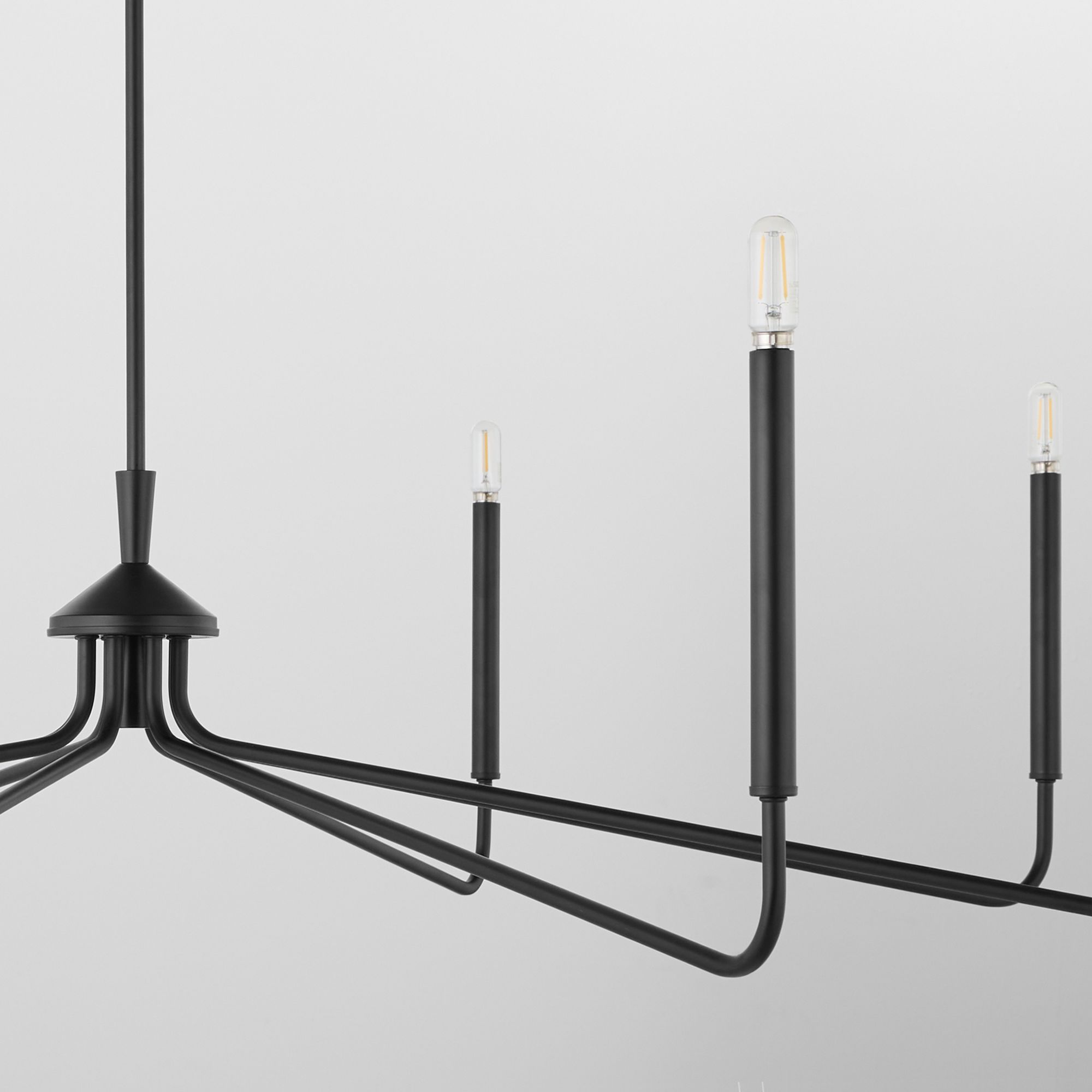 Image 3 Quorum International Providence 8LT Matte Black Chandelier more views