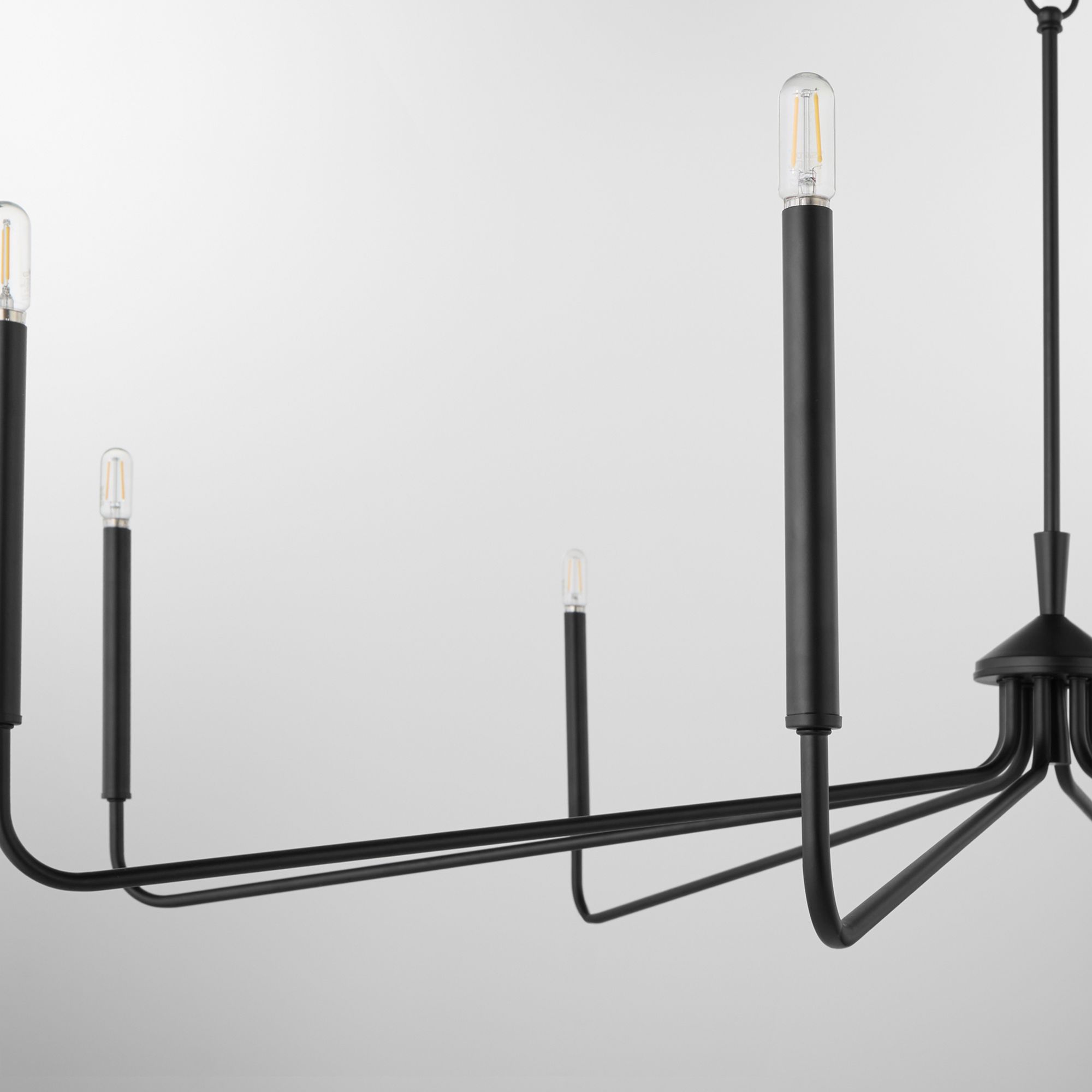 Image 4 Quorum International Providence 8LT Matte Black Chandelier more views