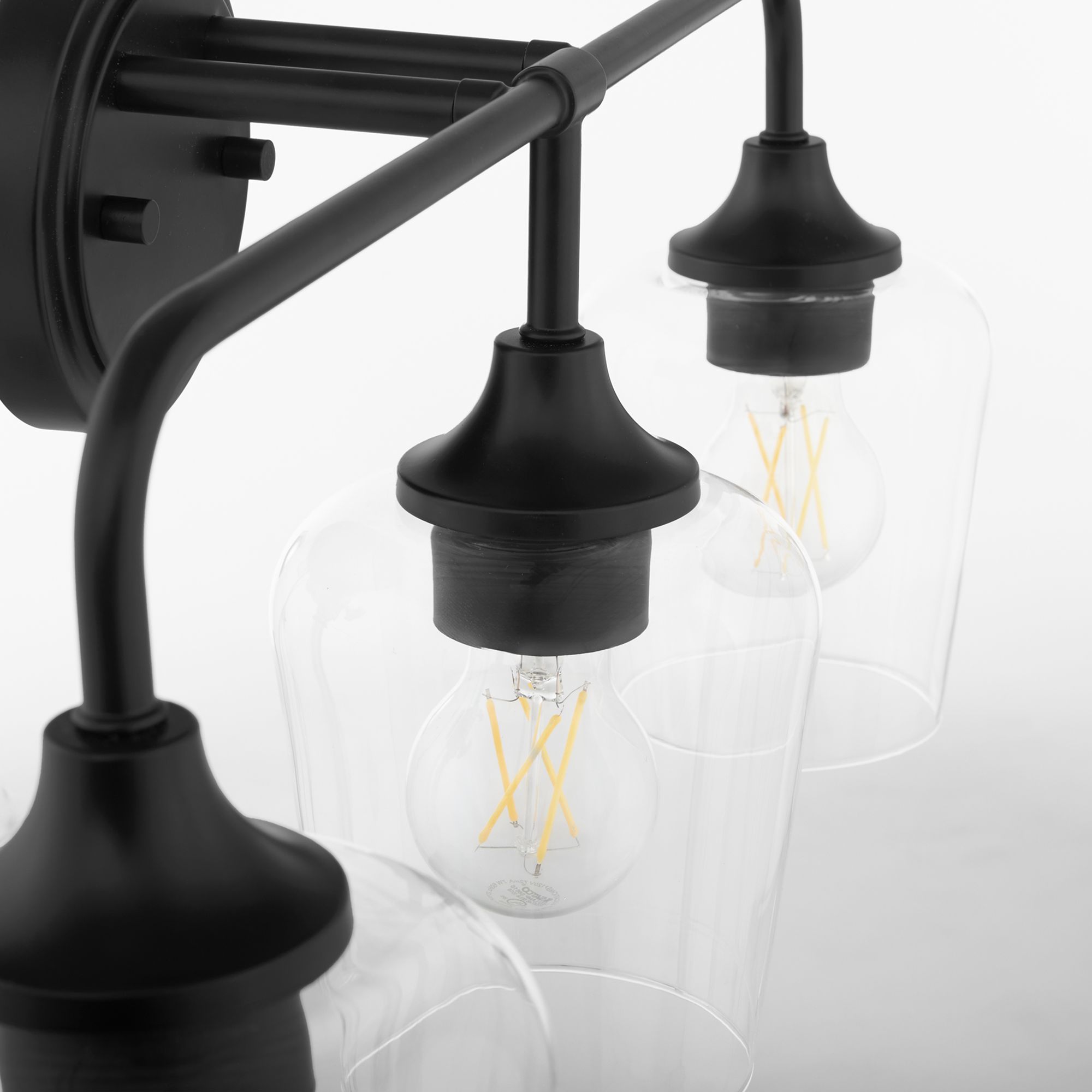 Image 3 Quorum International Raymond 3LT Matte Black Vanity Light more views