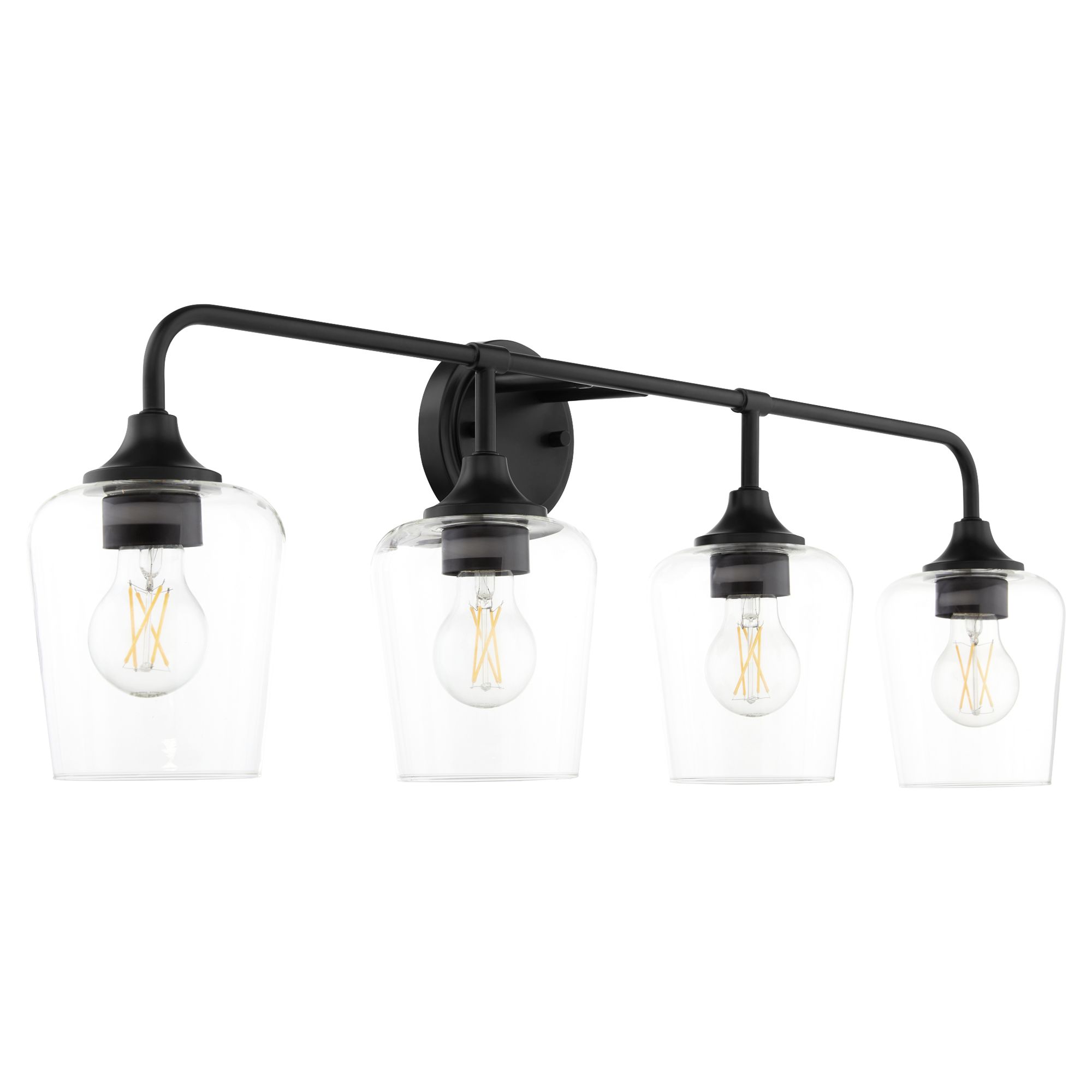 Image 2 Quorum International Raymond 4LT Matte Black Vanity Light more views