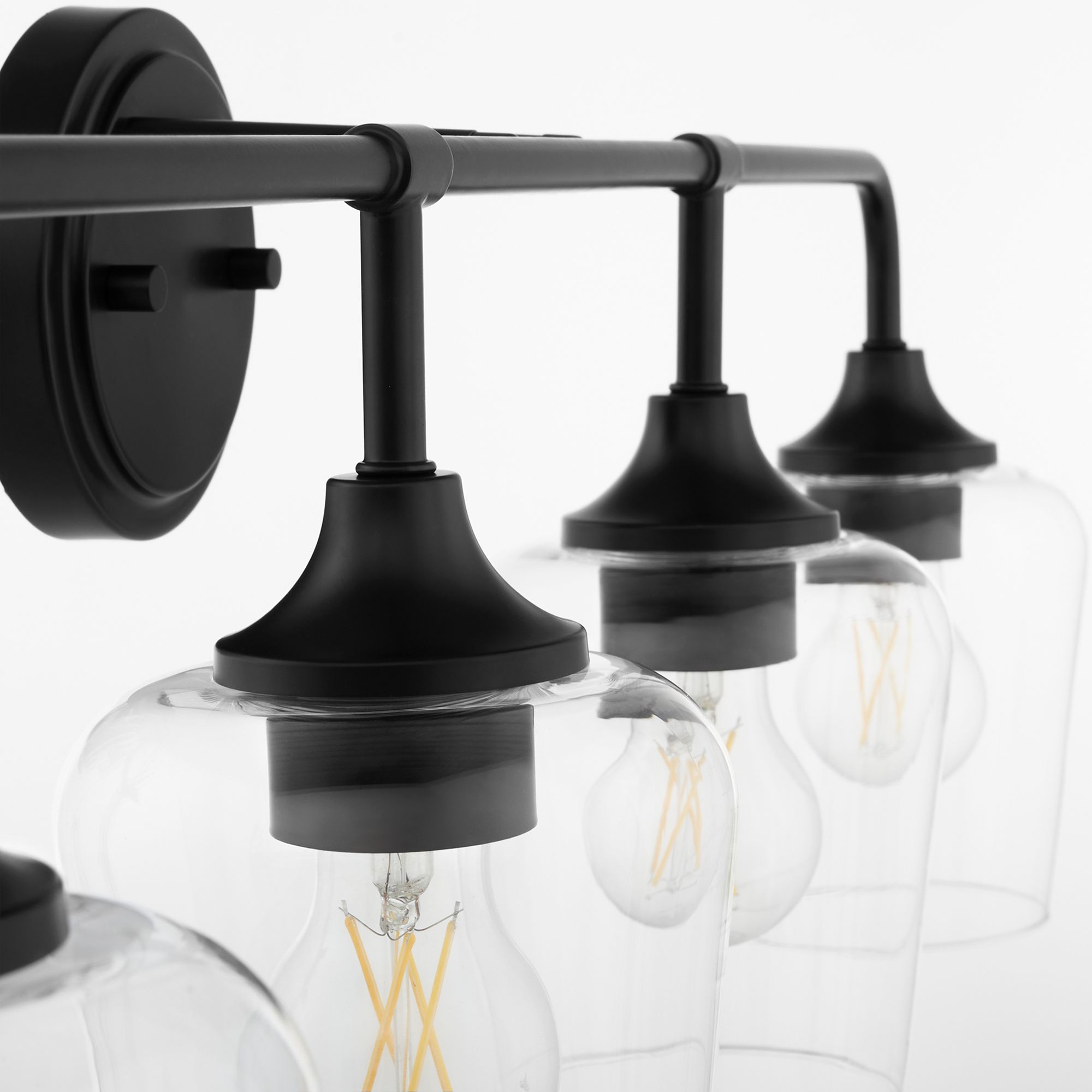 Image 3 Quorum International Raymond 4LT Matte Black Vanity Light more views