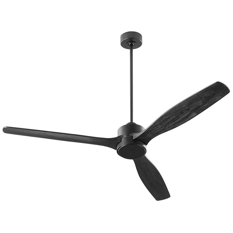 Image 1 Quorum International Reni 65" 3 Blade Matte Black Ceiling Fan