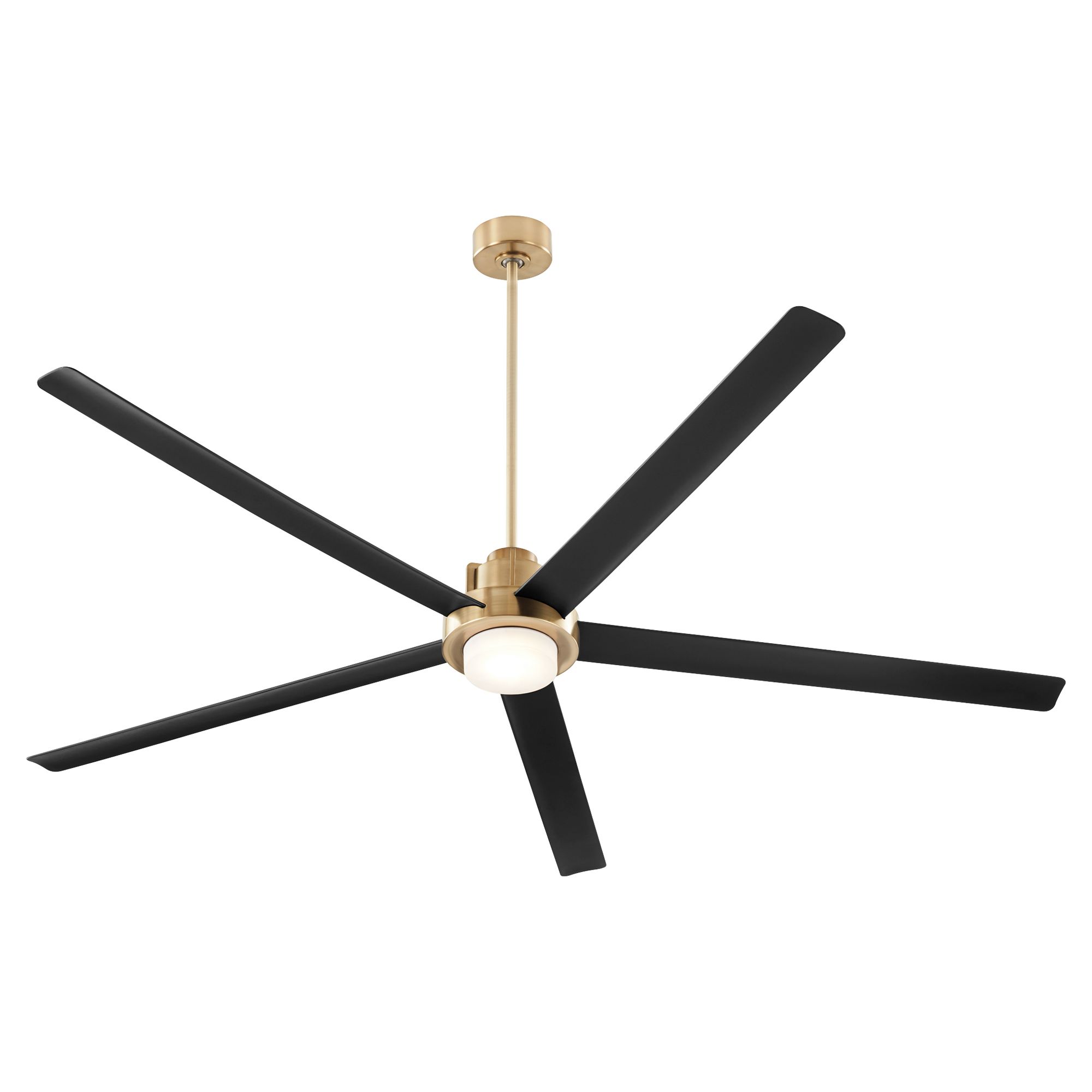 Image 2 Quorum International Revel 80" Aged Brass Fan more views