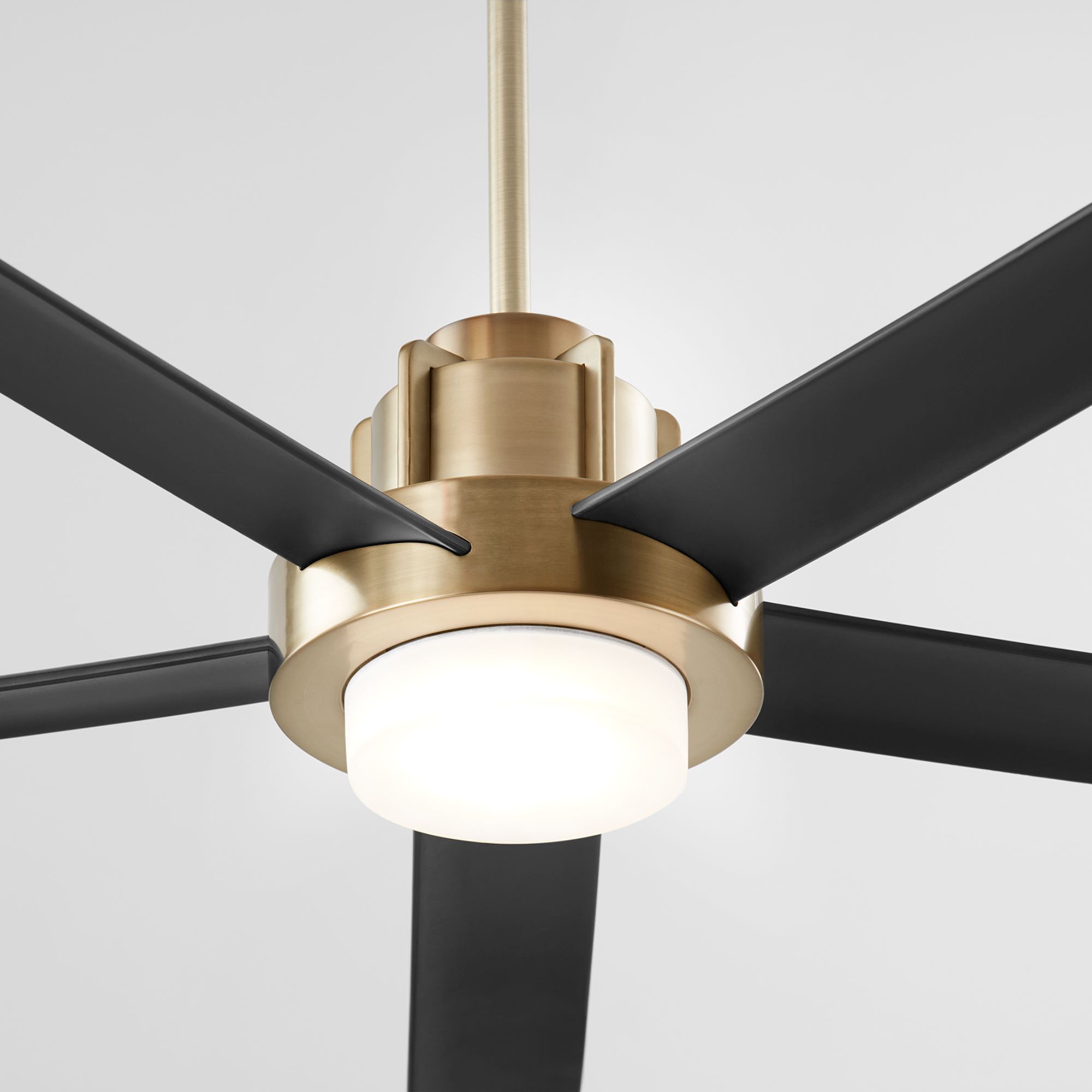 Image 4 Quorum International Revel 80" Aged Brass Fan more views
