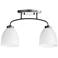 Quorum International Reyes 2LT Classic Nickel Ceiling Mount