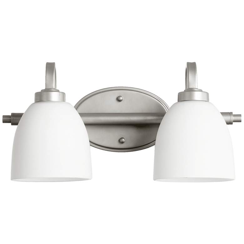 Image 1 Quorum International Reyes 2LT Classic Nickel Vanity Light