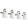 Quorum International Reyes 4LT Classic Nickel Vanity Light