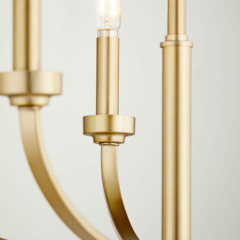 Image 4 Quorum International Reyes 5LT Aged Brass Chandelier more views