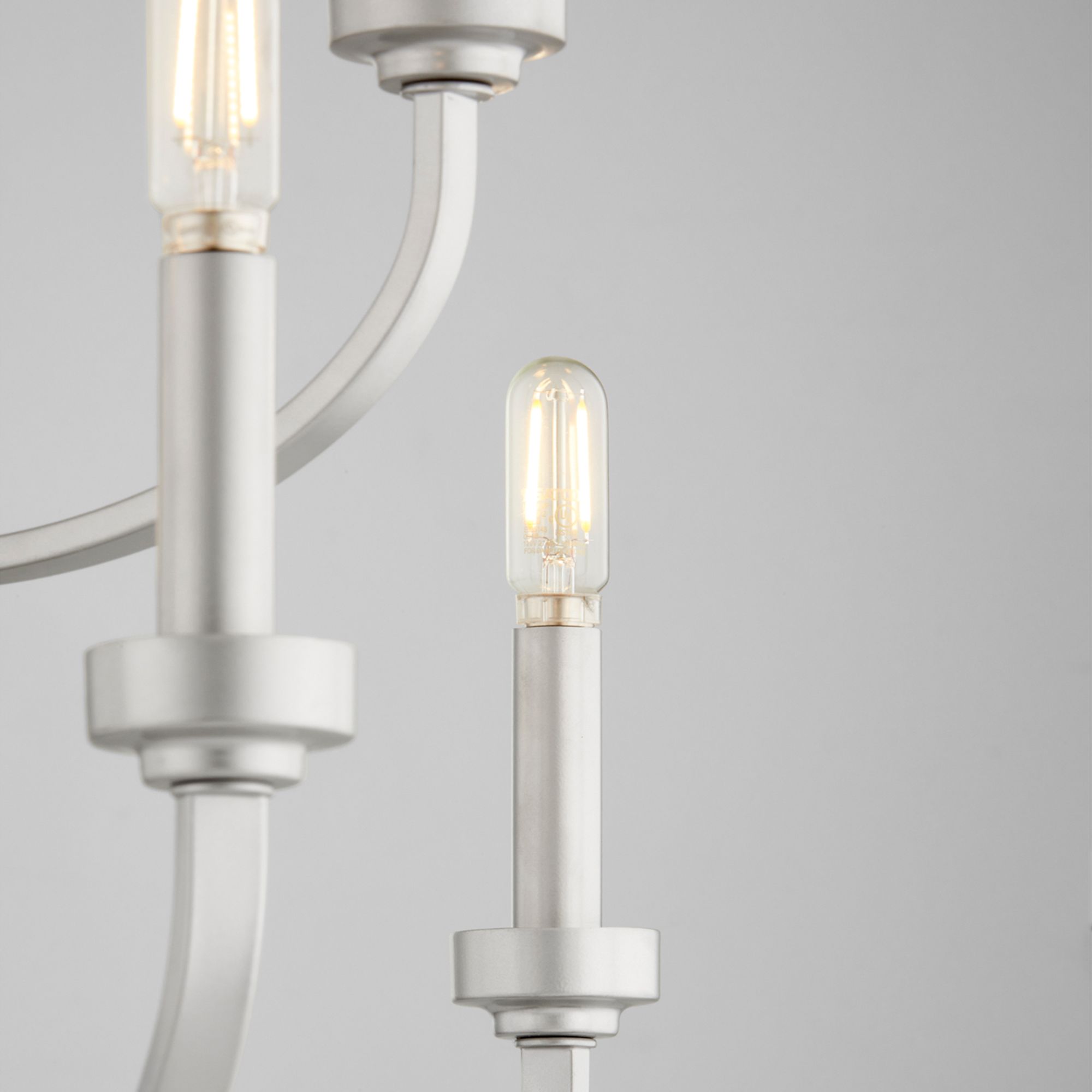 Image 4 Quorum International Reyes 9LT Classic Nickel Chandelier more views