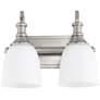 Quorum International Richmond 2LT Satin Nickel Vanity Light