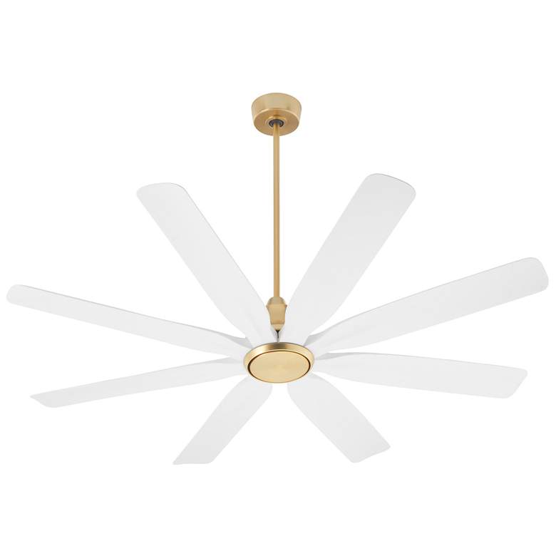 Image 1 Quorum International Rosales 60" Aged Brass 8Bld Fan