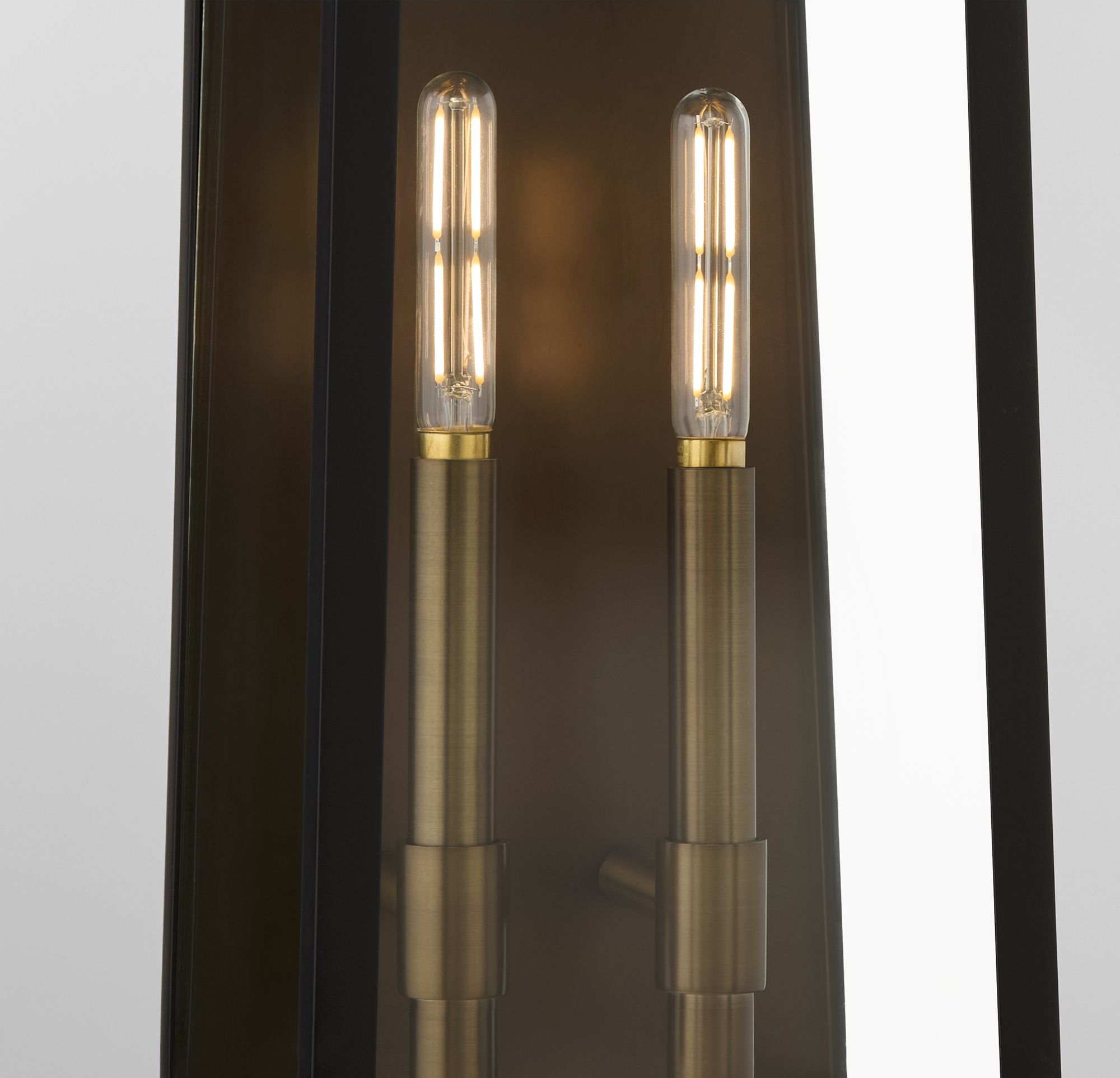 Image 3 Quorum International Rossi 20" Black w Aged Copper Lantern more views