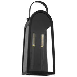 Quorum International Rossi 20" Matte Black Wall Lantern